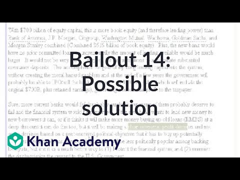 Bailout 14: Possible Solution