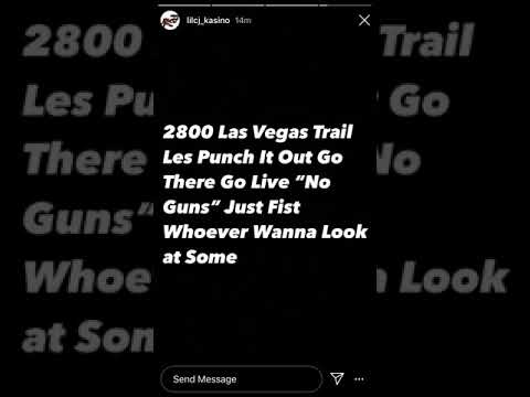 Lil CJ Kasino drops the location for opps to meet up and fight “Fists only!”