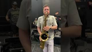 Saxophone solo “Kilómetros “ de Sin Bandera ..Soundcheck en Sacramento ,California