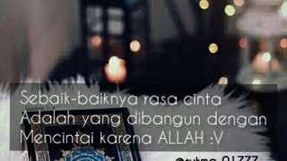 Download lagu Story wa, mencintai karena allah mp3