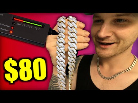 This MOISSANITE Chain Is ONLY $80?! (Lets Test It)