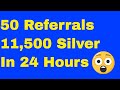 50 Referrals & 11,500 Silver Earned in 24 Hours Golden Farm Review