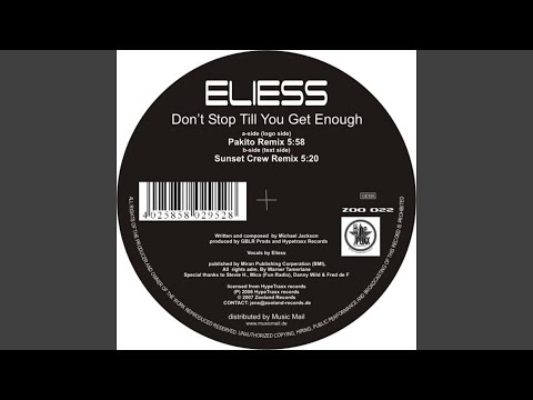 Don´t Stop Till You Get Enough (Pakito Remix)
