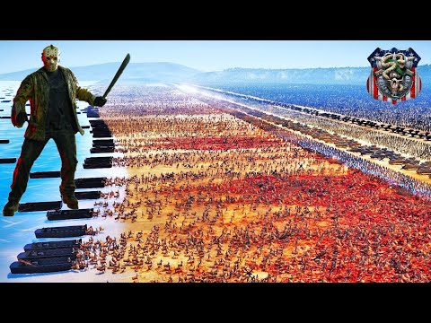 6,000,000 JASON VOORHEES & ZOMBIES vs SPECIAL FORCES Beach Defense - UEBS 2 | Battle Simulator 2