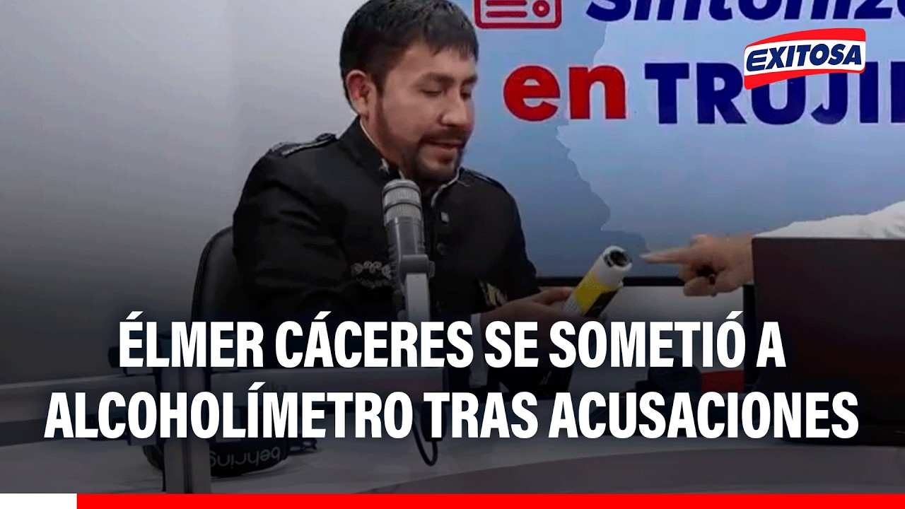 🔴🔵 Élmer Cáceres, candidato en Arequipa, se sometió a alcoholímetro tras acusaciones: "No tomo"
