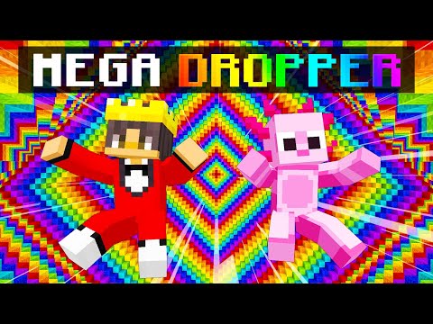 NOOB vs PRO MEGA RAINBOW DROPPER Challenge In Minecraft!