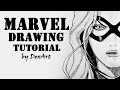 Ms. Marvel Drawing Tutorial / Рисуем Мисс Марвел / DA 