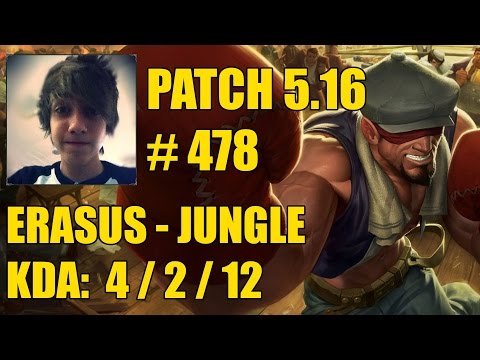 Erasus - Jungle: Lee Sin vs Rek'Sai - BR Challenger 617 PDL # 478