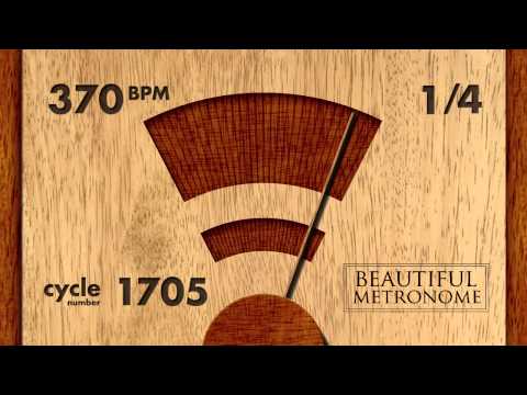370 BPM 1/4 Wood Metronome HD