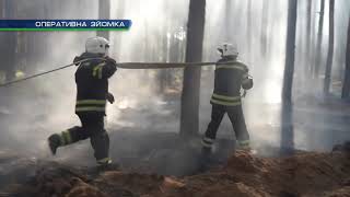 Харківські надзвичайники розповіли, як пожежу на Луганщині гасили
