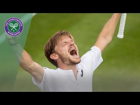 David Goffin wins two incredible points in a row to beat Daniil Medvedev at Wimbledon 2019