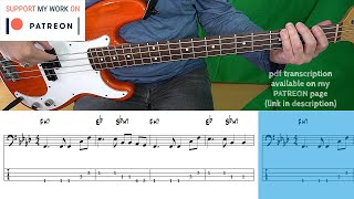 Phil Collins - Another Day In Paradise (Bass cover with tabs)
