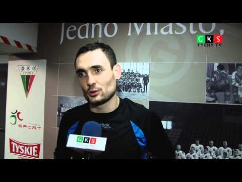 21. kolejka PLH: GKS Tychy - Aksam Unia Oświęcim 6:1. Wypowiedź Adama Bagińskiego.
