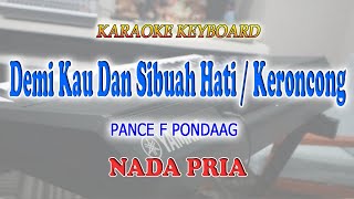 Download lagu DEMI KAU DAN SIBUAH HATI KERONCONG ll KARAOKE KERONCONG ll PANCE F PONDAAG ll NADA PRIA A=DO mp3