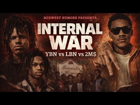 The Crazy Gang War in Detroit: YBN Lil Bro, 722 TAE, Sak Shiesty, GMO STAX, LBN & 2M$ 