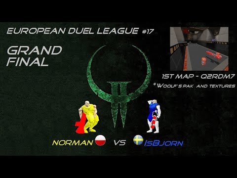 Quake2 |  EDL#17 Grand Final -  norman vs IsBjorn - 1st map q2rdm7