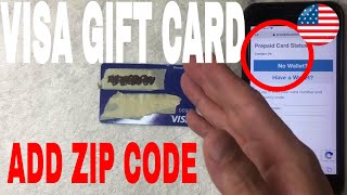 ✅  How To Register Zip Code On Visa Gift Card 🔴