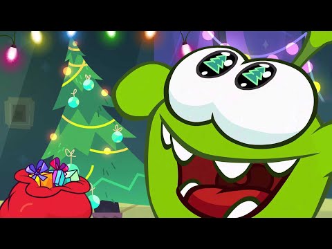 Capa de As Histórias do Om Nom ⭐  Feliz Natal e Boas Festas ⭐ Desenhos Animados Engraçados Para Crianças