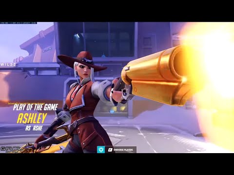 IDDQD ASHE MAIN - GOLD DMG! POTG! [ OVERWATCH SEASON 24 TOP 500 ]