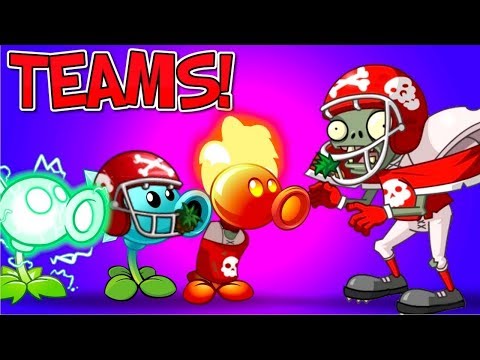Plants vs Zombies 2 New Plants Teams Vs All Star Zombie - Football Zombie Destroyed PVZ 2