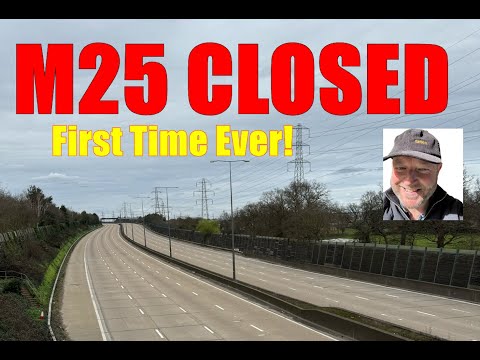 M25 Closed For The First Time Ever In The UK #m25 #closed