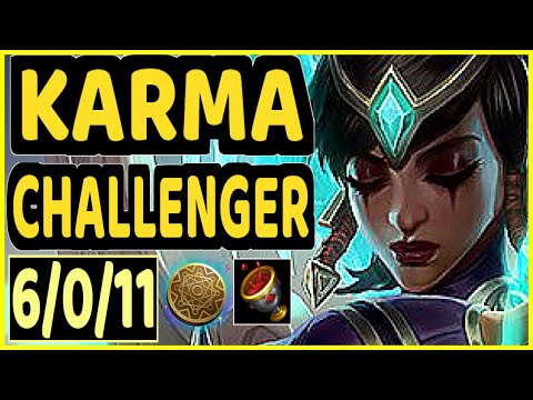 BIOPANTHER (KARMA) vs KENNEN - 6/0/11 KDA TOP CHALLENGER GAMEPLAY - OC