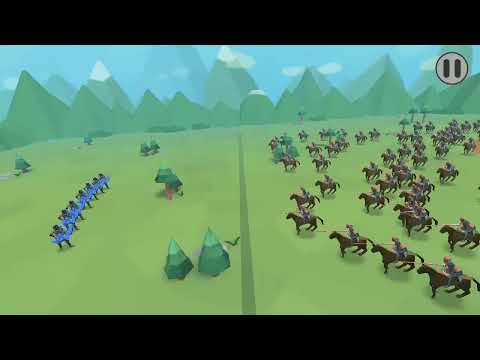 10 arrowmen vs 100 knight horses Epic battle simulator2 #epicbattlesimulator2