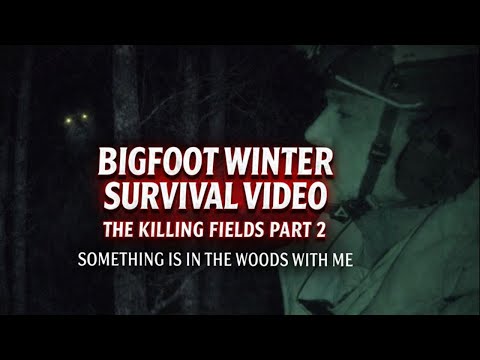 BIGFOOT WINTER SURVIVAL WINTER CAMPOUT (PART 2) | I RUN INTO AN UNKNOWN CREATURE IN THE WOODS