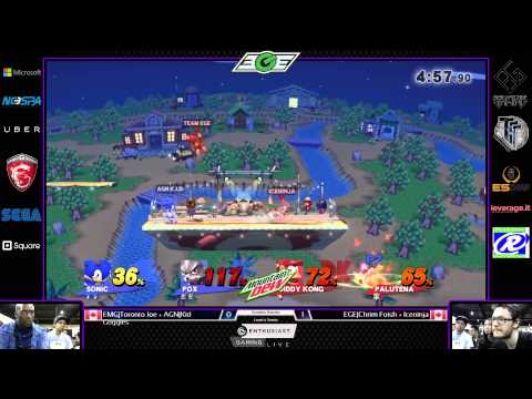 SM4SH @ Toryuken 4: EMG|Toronto Joe + AGN|Kid Goggles vs EGE|Chrim Foish + Iceninja