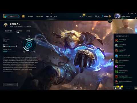 EZREAL LoL League of Legends clicking champs Alphabetically Atlas Atman