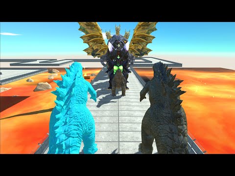 Ice Godzilla 2014 Help Godzilla 2014 Lava Death Run - Animal Revolt Battle Simulator