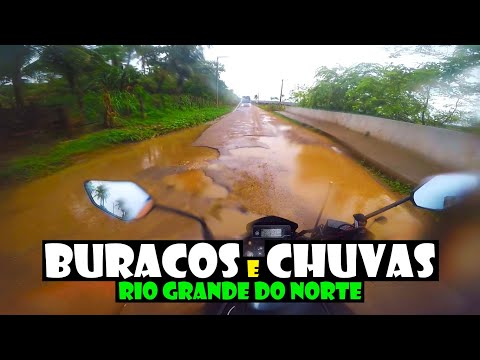 CHUVAS no RIO GRANDE DO NORTE e os BURACOS na RODOVIA estadual RN-002 para SENADOR GEORGINO AVELINO