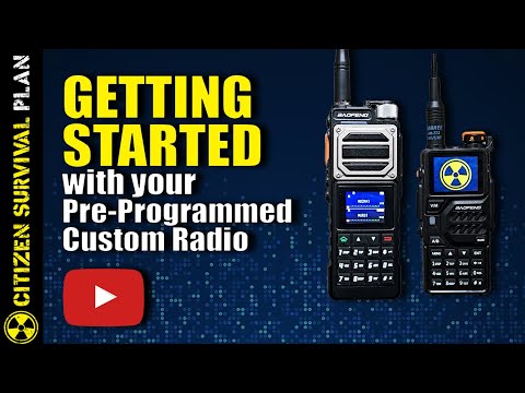Getting Started with Your Pre-Programmed Radio from Citizen Survival Plan  | Quick Start Guide