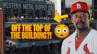 Jordan Walker CRUSHES a homer off the TOP of the Western Metal Supply building ???? | MLB Highlights