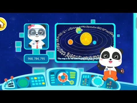 Little Panda Space Adventure - Explore Planet With Kiki - Babybus Games
