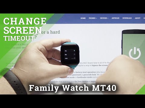 How to Change Screen Timeout in ALCATEL TCL Family Watch MT40 – Customize Display Settings