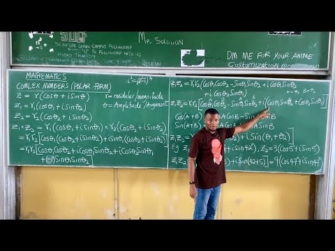 Complex Numbers 3 - Polar form Multiplication and Division of Complex Numbers #jonahemmanuel