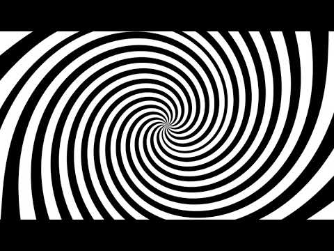 Magic Spiral Hypnosis - White and Black Magic Spiral - Optical Illusion - Look Into the Center
