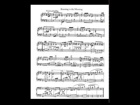 Schumann. Album for the Young Op. 68. 17- Roaming in the Morning  Partitura E Interpretación