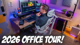 My 2026 Work From Home Office Desk Setup (Gaming + Creator Office Tour)