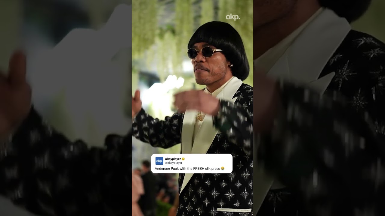 ✨ #AndersonPaak arriving in STYLE at last night's #MetGala #trending