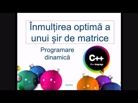Limbajul C++ Înmulțirea optimă a unui șir de matrice