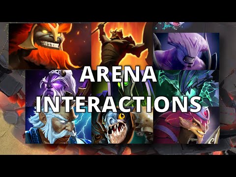 Mars Arena interaction with VS FV Techies OD Visage Zeus Tusk Slark pangolier