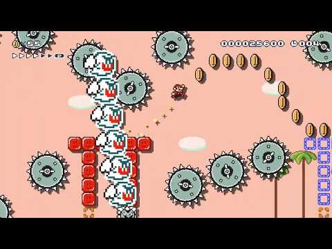 Super Mario Maker 2 - Thwomp Speed run [30s] by SKスピランハカセ - No Commentary