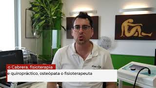 Diferencia entre fisioterapia, quiropráctica y osteopatia