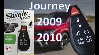 Program KEY Dodge Journey 2009 and 2010 Using Simple Key programmer with single key spare key