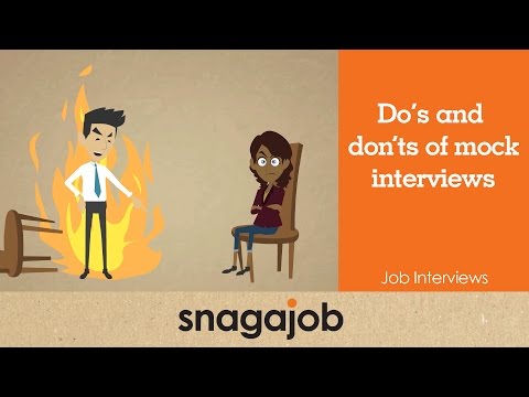 工作面試（第一部分）。模擬面試的注意事項 (Job Interviews (Part 1): Do's and Don'ts of Mock Interviews)