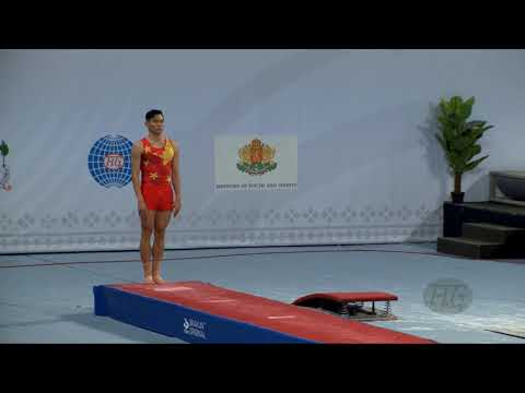 MENG Wenchao (CHN) - 2017 Trampoline Worlds, Sofia (BUL) - Qualification Tumbling Routine 1