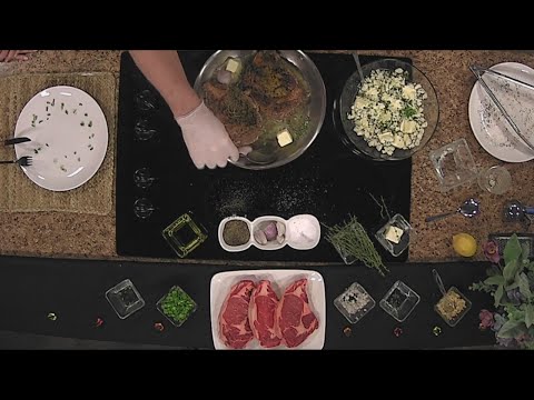 Central Illinois Newsday: Chef Mark pan sears Ribeye steak in Blue Cheese compound butter pt.2