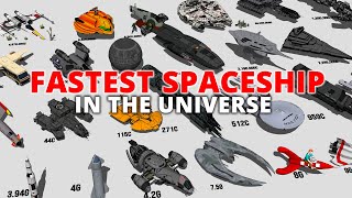 Fastest Spaceship in the Universe Speed Comparison 3D